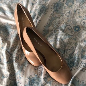 Nine west nude heels size 9